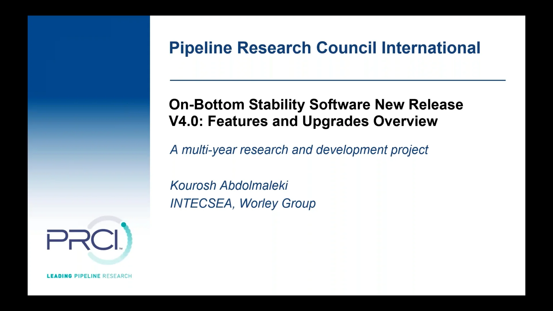 PRCI WEBINAR_ On-Bottom Stability Software New Release V4.0_ Features ...