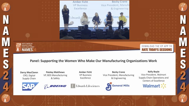 Panel: Supporting the Women Who Make Our Manufacturing Organizations Work