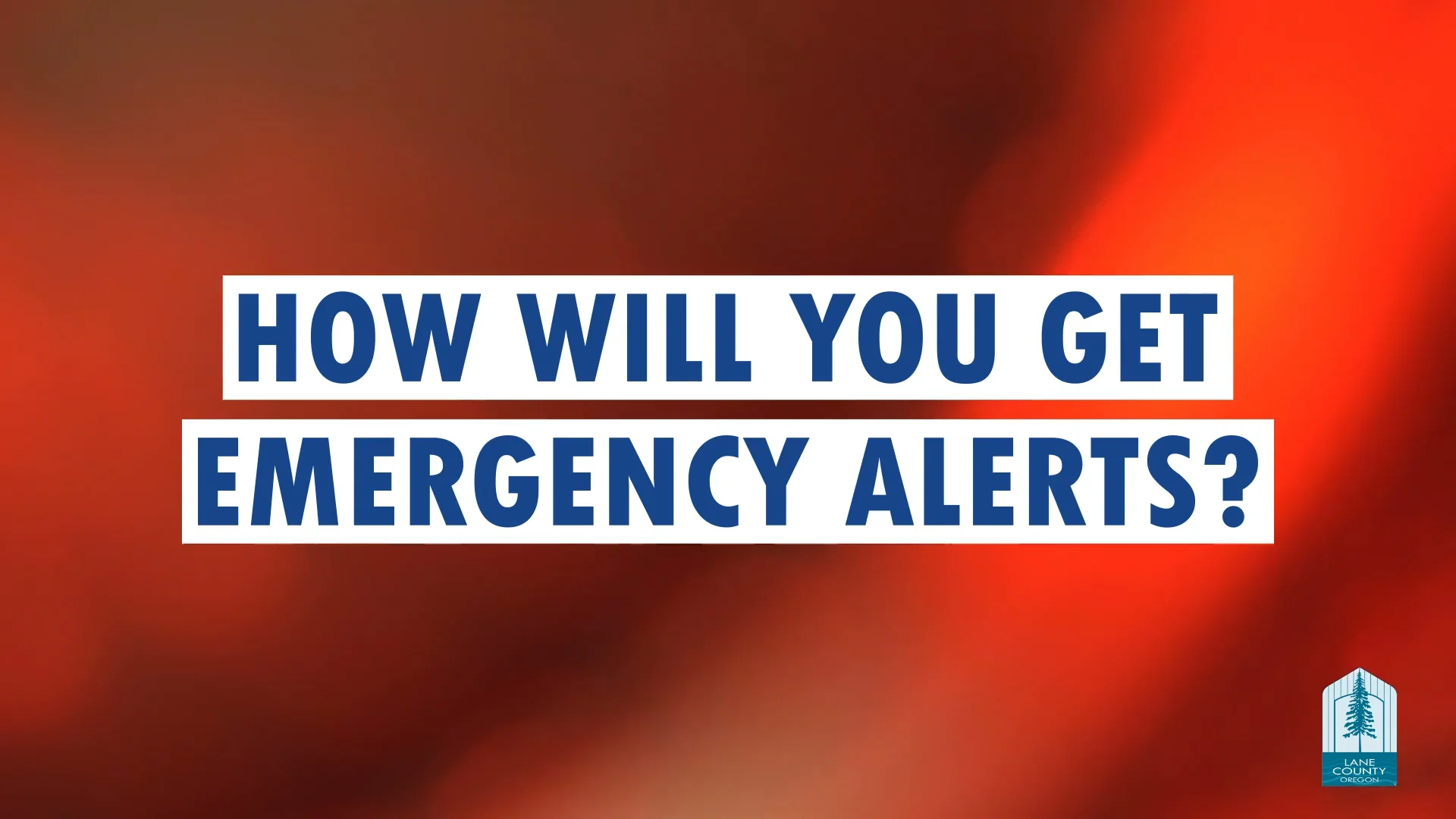 Emergency Alerts - Lane County
