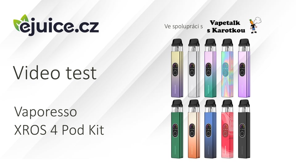 Vaporesso XROS 4 Pod Kit - video test (CZ)