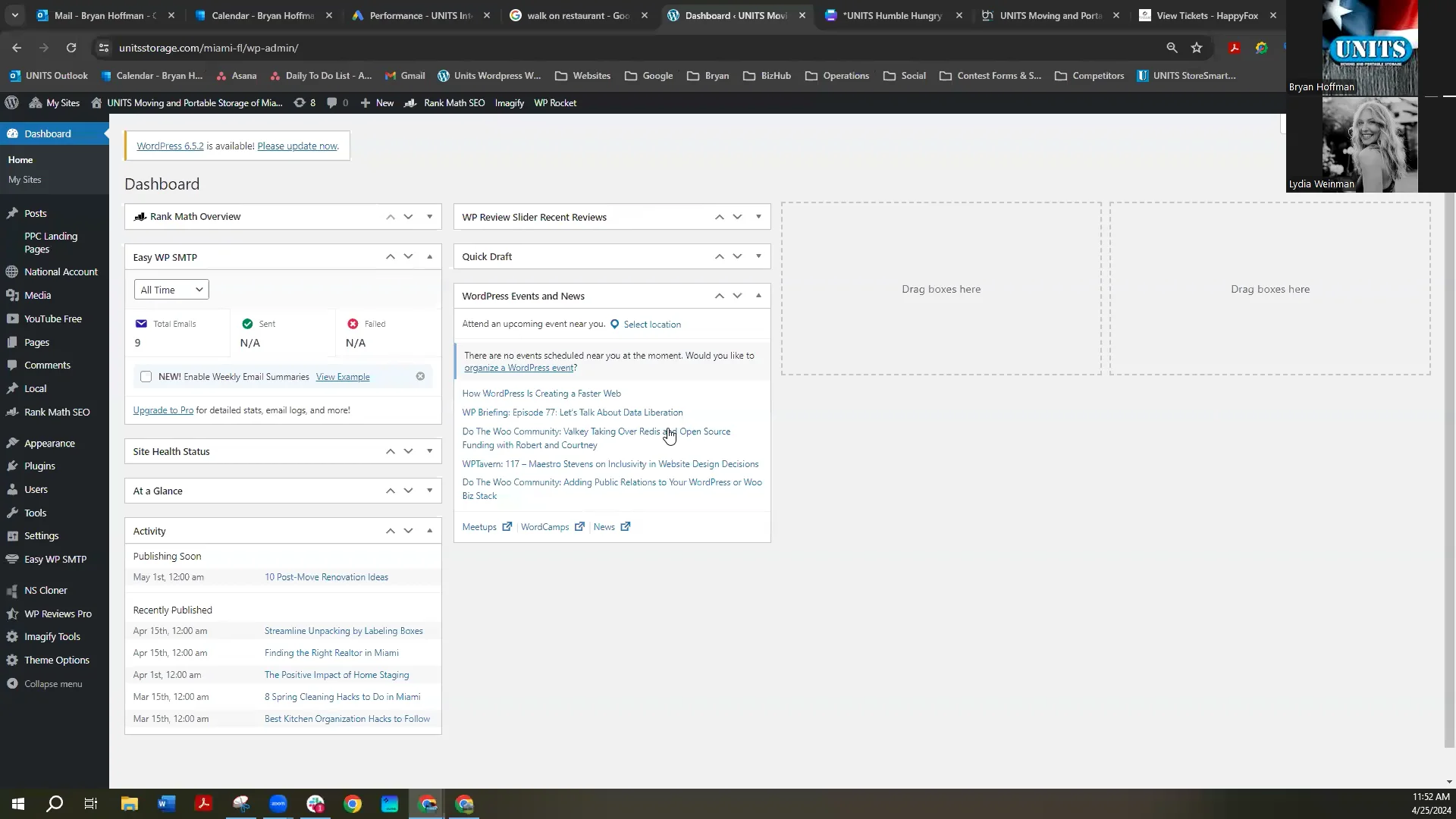 Wordpress Editing Viedos for Franchisee Promos on Vimeo