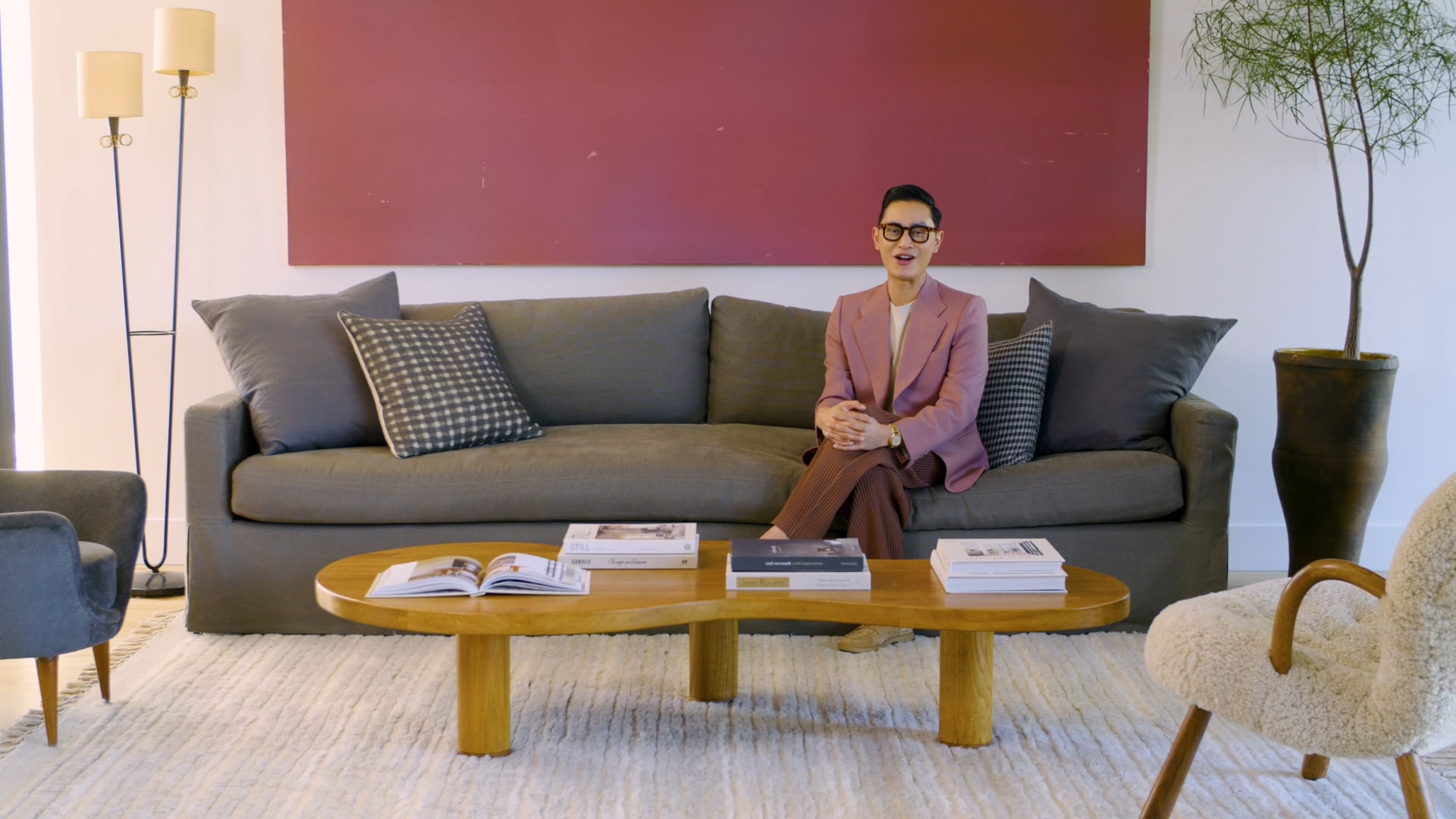 Arvin Olano x RugsUSA Nile Bordered WoolBlend Rug, 9'x12