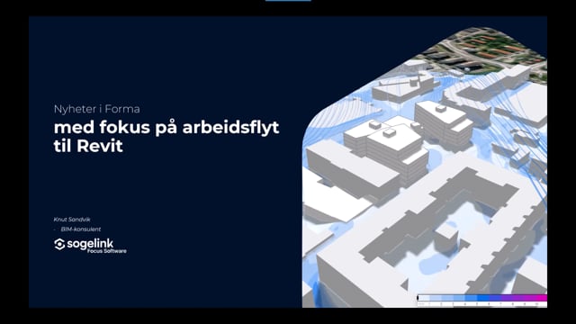 Nyheter i Forma med fokus på arbeidsflyt til Revit