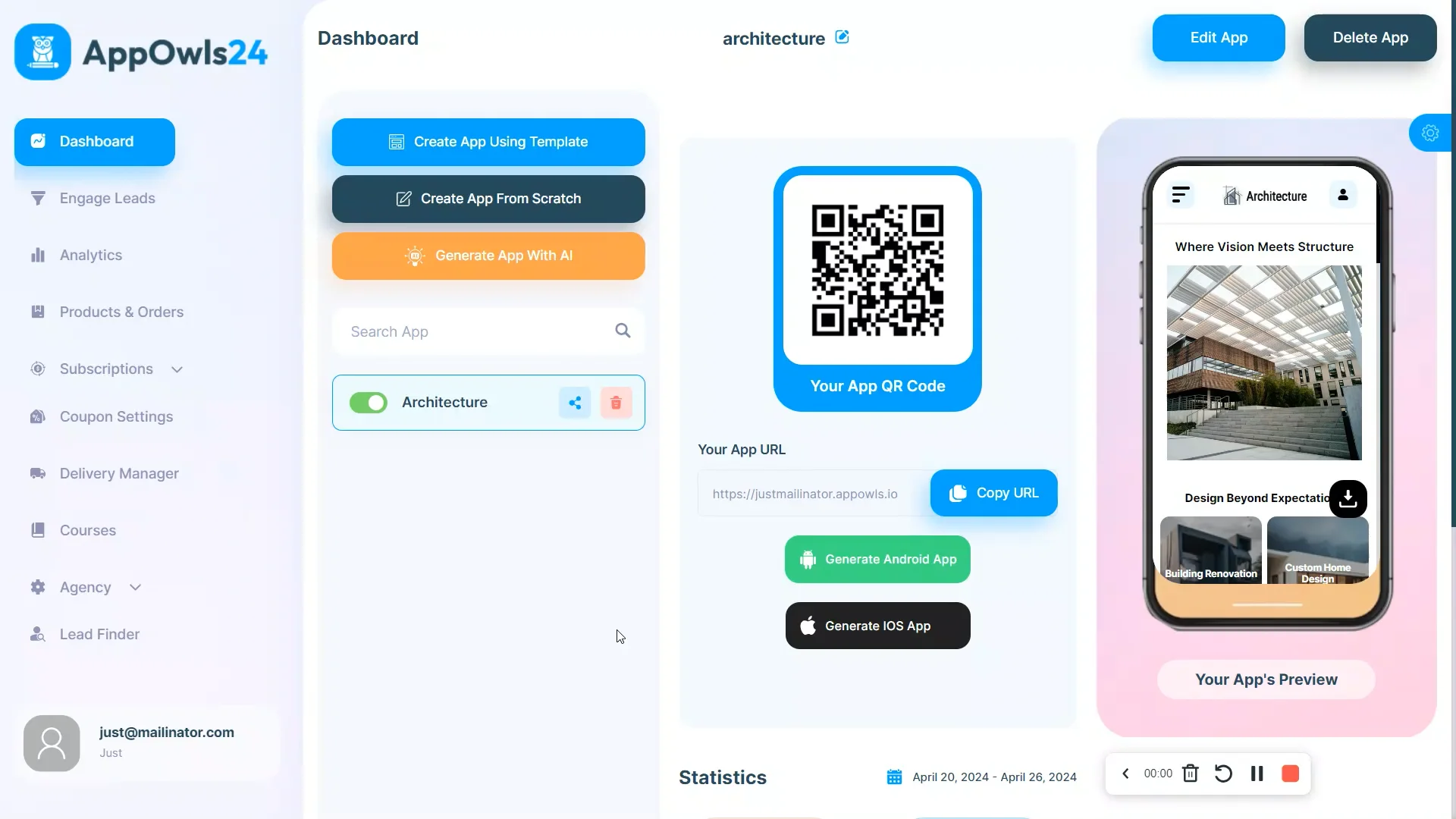 Android & iOS App Generation on Vimeo