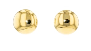 Italian 14kt Yellow Gold Circle Earrings