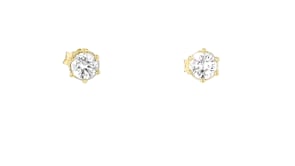 Italian 1.40 ct. t.w. CZ Jewelry Set Three Pairs of Earrings in 18kt Gold Over Sterling