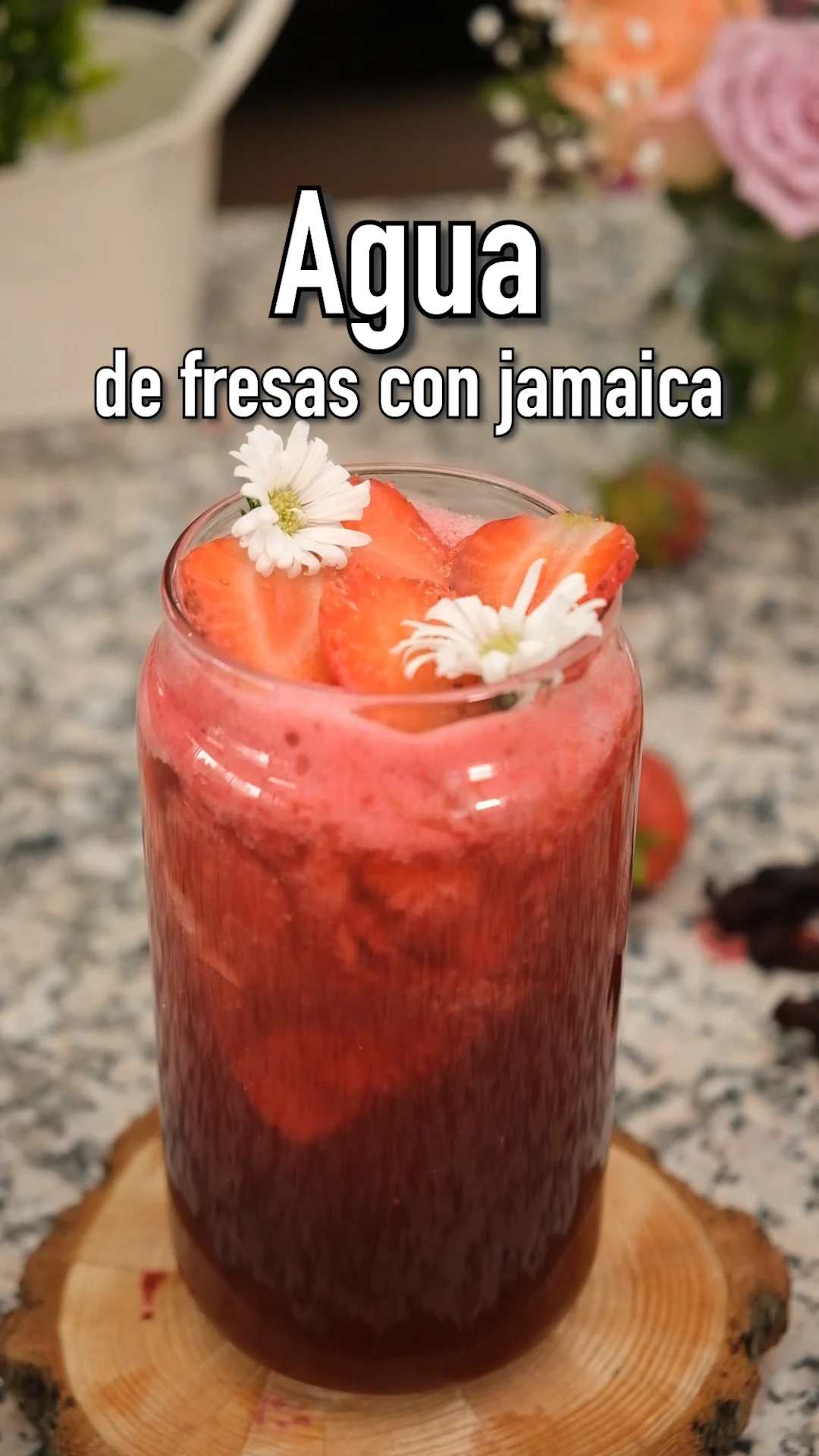 CV _ Recetas - Agua de fresas con jamaica on Vimeo