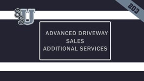 203 Advanced Driveway Sales - Additional Services