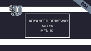 204 Advanced Driveway Sales - Menus