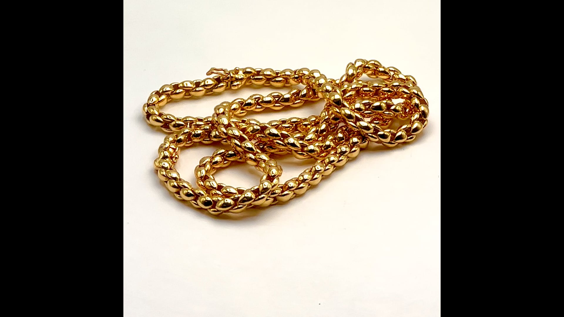 Cartier Vintage Link Chain Necklace and Bracelet Set at 1stDibs