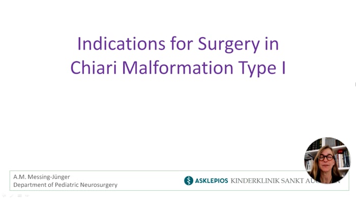 Indications for Surgery in Chiari Malformation Type