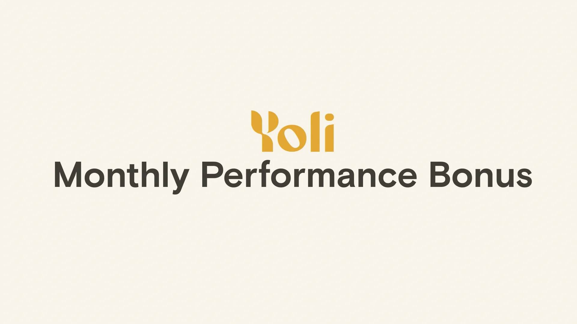 Monthly Performance Bonus on Vimeo