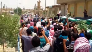 مظاهرة في ناحية سلوك الحدودية بحماية كتيبة القادسية