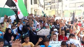 مظاهرة في حي الفردوس في مدينة حلب ضد الهيئة الشرعية في جمعة "المشروع الصفوي تهديد أمة"