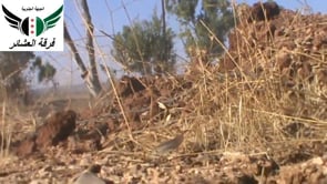 استهداف تحصينات قوات النظام في بلدة اليادودة في ريف درعا بواسطة رشاش دوشكا من قبل فرقة العشائر