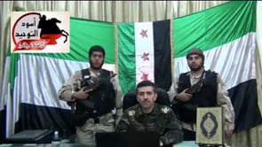 تأمين انشقاق المقدم محمد شفيق صاري من محافظة اللاذقية من مرتبات الفرقة 17 من قبل كتيبة أسود التوحيد في الرقة