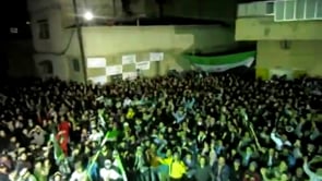 مظاهرة مسائية في حي باب قبلي في مدينة حماة