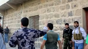 جولة ميدانية لقائد المجلس العسكري على خط الجبهة الاول في بلدة خربة غزالة ضمن معركة جسر حوران