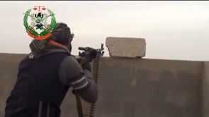 استهداف تحركات قوات النظام في كتيبة السهوة في ريف درعا بواسطة رشاس بي كي سي من قبل لواء صقر حوران