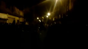 مظاهرة مسائية بقيادة عبد الباسط الساروت في حي البياضة بمدينة حمص تردد"حيو العلوية والمسيحيةوالدرزيةوالكردية"