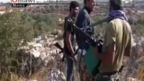 توجه عناصر كتيبة جند سيدنا محمد للمشاركة في معركة السيطرة على مدينة سرمدا في محافظة إدلب