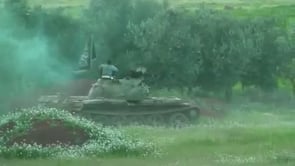 استهداف الرتل العسكري القادم لفك الحصار عن اللواء 38 من قبل جبهة النصرة في درعا