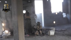 استهداف نقاط تمركز قوات النظام في حي الحويقة في دير الزور بواسطة رشاش دوشكا من قبل لواء الحمد الإسلامي