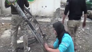 استهداف معاقل النظام في مدفعية الجبل بصاروخ محلي الصنع من قبل لواء جند الرحمن التابع لتجمع مجاهدي القعقاع في دير الزور