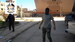 استهداف معاقل النظام بقذائف الهاون من قبل لواء درع الشمال في دير الزور