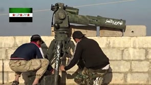 استهداف آلية لتنظيم الدولة الإسلامية بصاروخ تاو من قبل جيش الثورة في تل عشترة في محافظة درعا