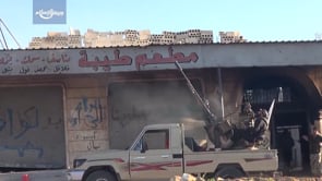 استهادف طائرة حربية من طراز ميغ 21 بصاروخ مضاد طيران من قبل جيش الإسلام في ريف حماة الشمالي