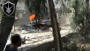 استهداف دبابة T72 بصاروخ آر بي جي في محافظة دمشق