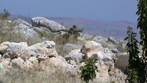 استهداف دبابة بصاروخ كونكورس من قبل تجمع ألوية أحفاد الرسول في تل الخضر في محافظة درعا