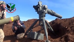 استهداف دبابة بصاروخ تاو من قبل ألوية مجاهدي حوران في كتيبة السحيلية في محافظة درعا