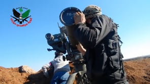 استهداف دبابة بصاروخ تاو من قبل ألوية مجاهدي حوران في كتيبة السحيلية في محافظة درعا