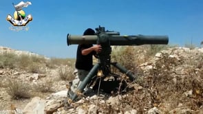 استهداف رشاش 23 بصاروخ تاو من قبل لواء معاذ بن جبل في تل الزعتر في ريف درعا