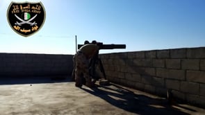 استهداف رشاش 23 بصاروخ تاو من قبل لواء سيف الله في بلدة مورك في محافظة حماة