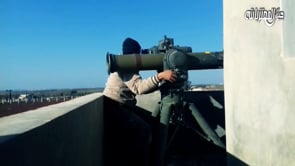 استهداف رشاش 23 بصاروخ تاو من قبل جيش المعتز بالله في بلدة عتمان في محافظة درعا