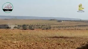 استهداف عربة بي ام بي بصاروخ ميتس من قبل كتائب ثوار الشام في ريف حلب الجنوبي