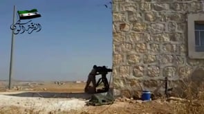 استهداف عربة بي ام بي بصاروخ تاو من قبل لواء سيف الله في بلدة خان طومان في محافظة حلب