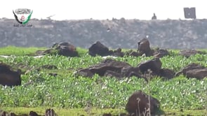 استهداف مواقع قوات الأسد بصاروخ فاغوت من قبل فرقة شباب السنة في ريف درعا الغربي