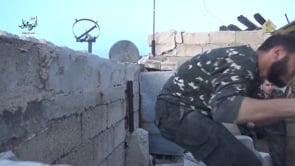 استهداف مواقع قوات الأسد بصاروخ فاغوت من قبل الفوج الأول في مدينة حلب