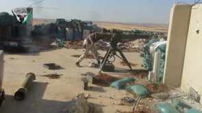 استهداف مواقع قوات الأسد بصاروخ تاو من قبل فرقة شباب السنة في حاجز برد في بصرى الشام