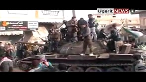 اغتنام دبابة T62 من حاجز أم البراميل في منطقة تل أبيض في محافظة الرقة