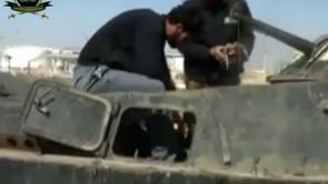 اغتنام عربة بي ام بي من الكتيبة 546 في منطقة الشدادي في محافظة الحسكة