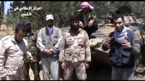 اغتنام عربة بي ام بي في مدينة القصير بعد صد محاولة اقتحام حزب الله اللبناني للمدينة