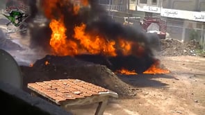 تدمير دبابة T72 في مدينة داعل في محافظة درعا