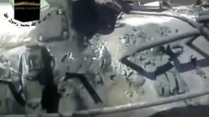 تدمير دبابة T72 في قرية الزغبة في محافظة حماة