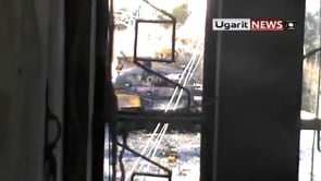 تدمير دبابة T62 من قبل كتائب الفاروق في حي بابا عمرو في مدينة حمص