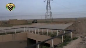 تدمير دبابة T55 على أطراف اللواء 93 في عين عيسى في محافظة الرقة